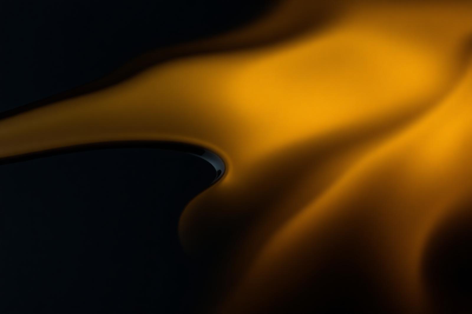 Macro de líquido âmbar